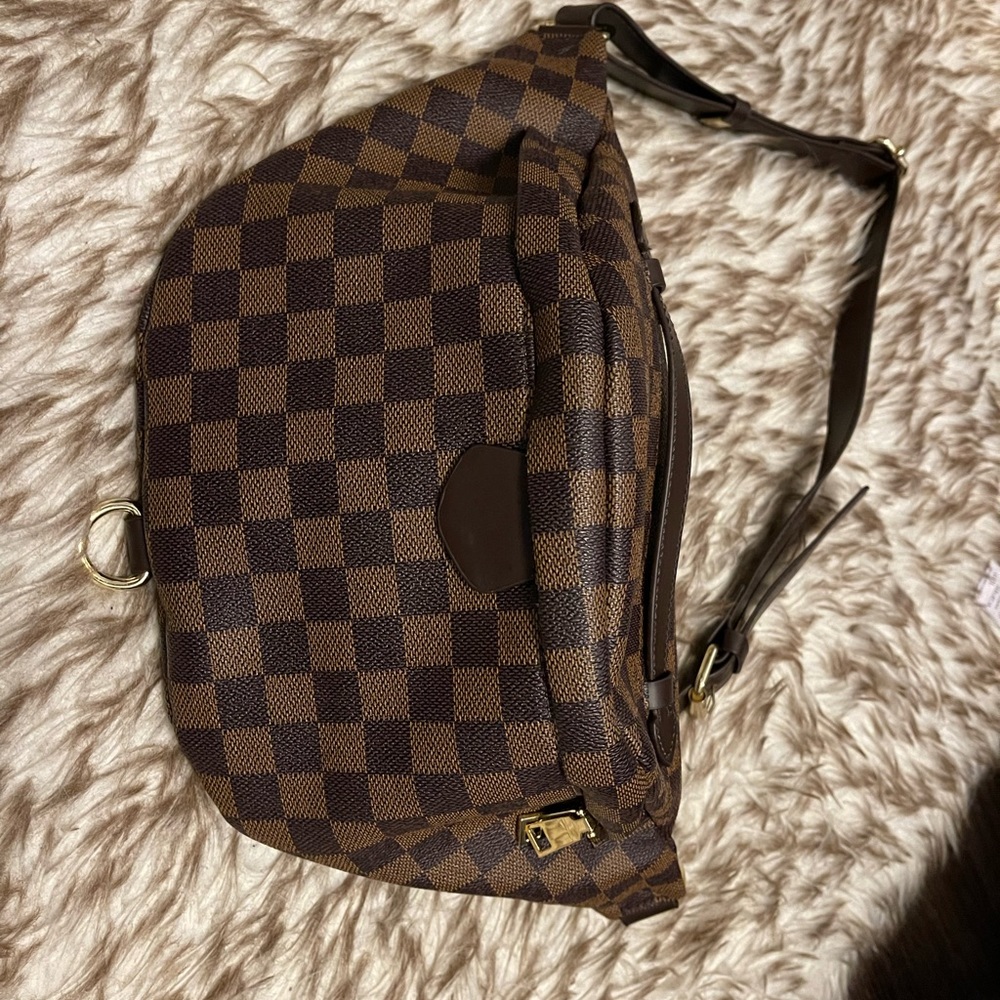 Checkered belt bag